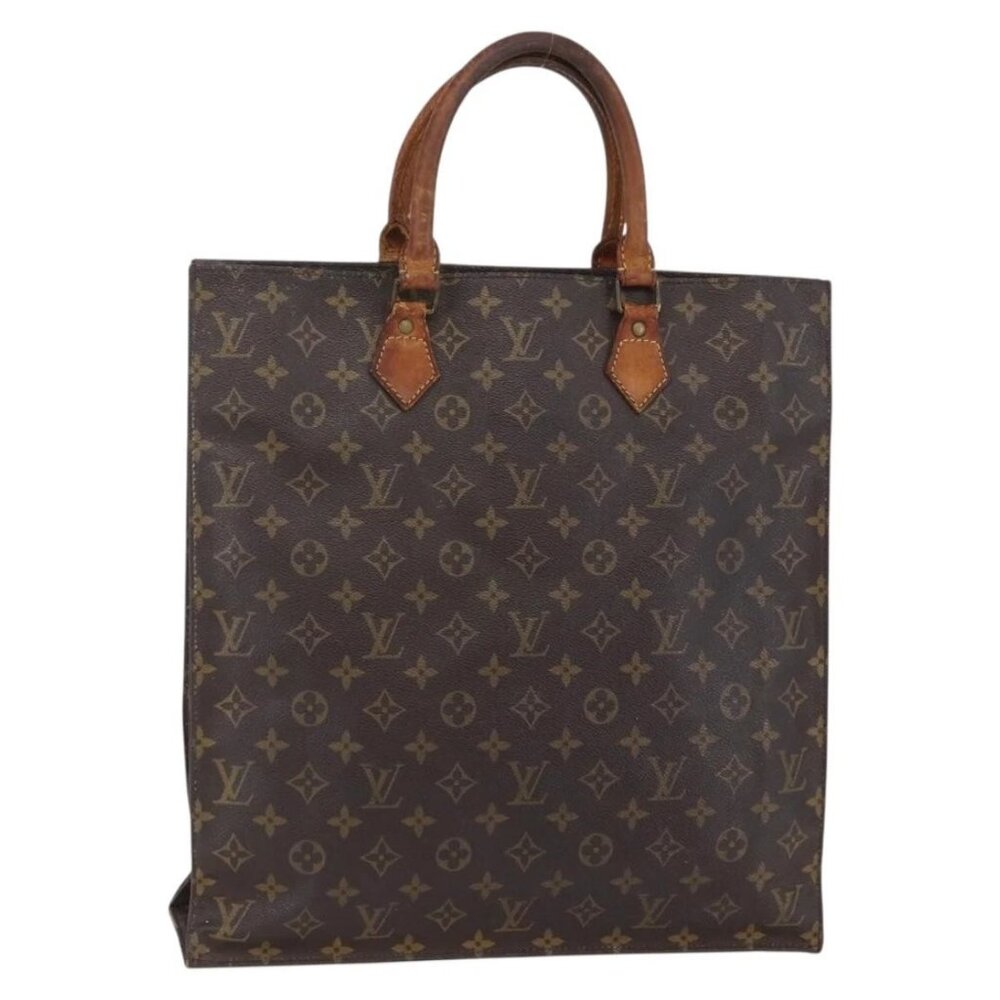 LOUIS VUITTON Monogram Sac Plat Hand Bag M51140 LV Auth bs30140 - Picture 2 of 16